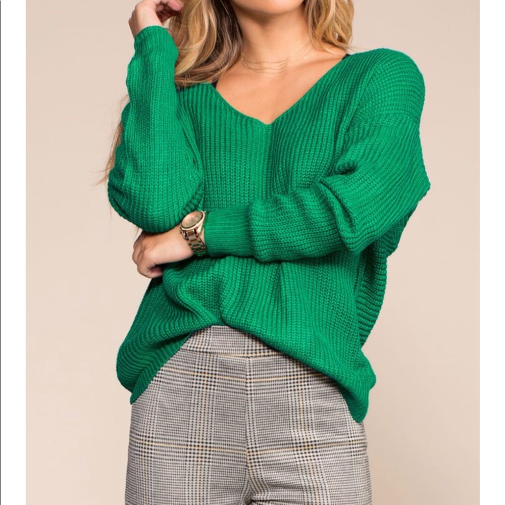 Green sweater